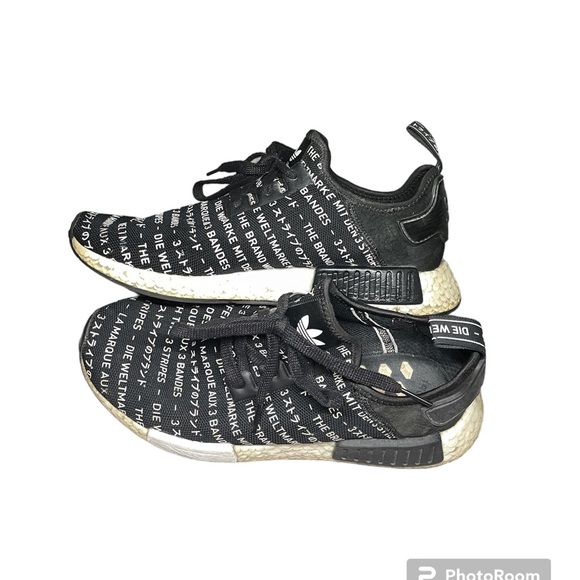 Size 10 ADIDAS NMD R1 BLACKOUT MENS - Picture 7 of 13